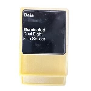 BAIA Illuminated Super-8 and 16mm DUAL Format FILM SPLICER Staight or S Cut